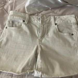 American Eagle White Denim Shorts